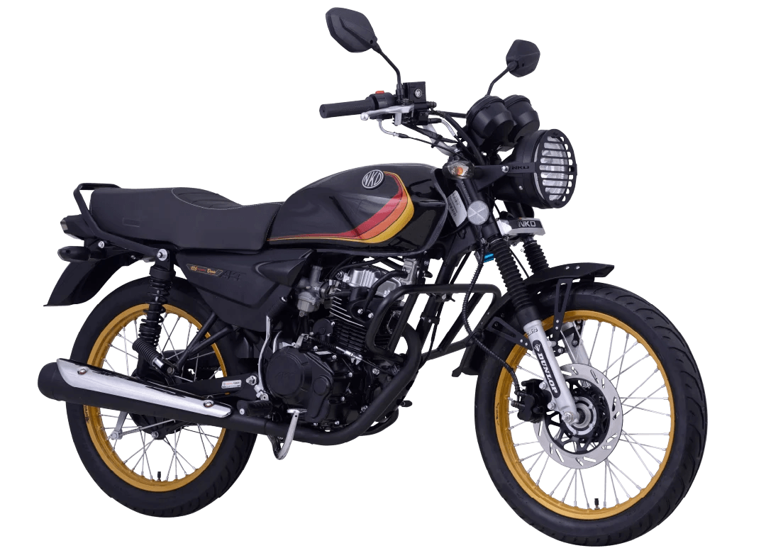 Moto color Negro - vista 360