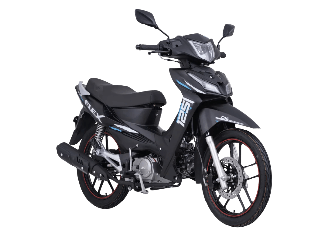 Moto color Negro - vista 360